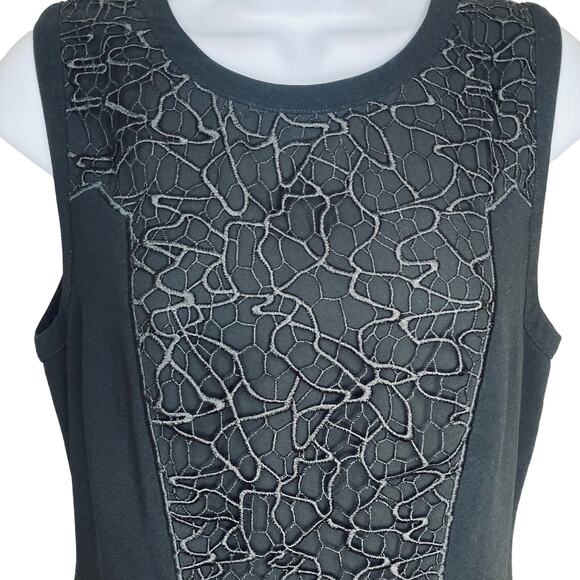 Rag & Bone Women's Mijo Sleeveless Shift Dress With Lace Bodice Panel A-Line 8 - Picture 15 of 16